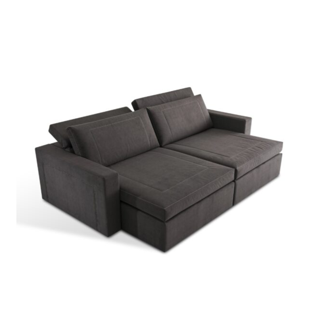 Sofá Toronto retrátil em couro