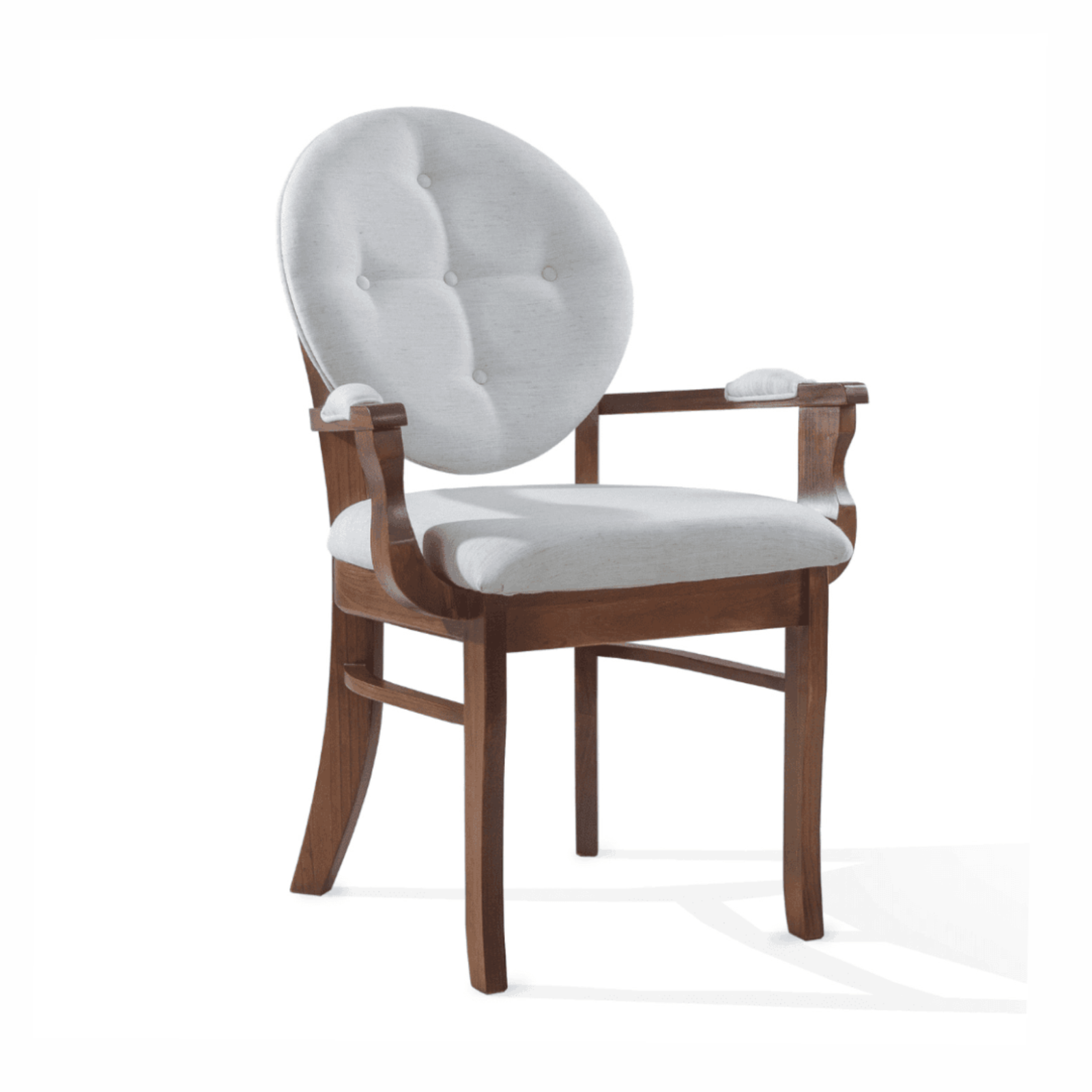 Poltrona Império Madeira Maciça com Estofamento Premium