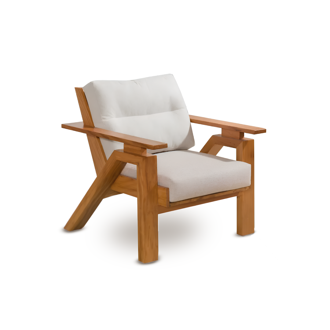 Poltrona Viga em Peroba rosa de demolição