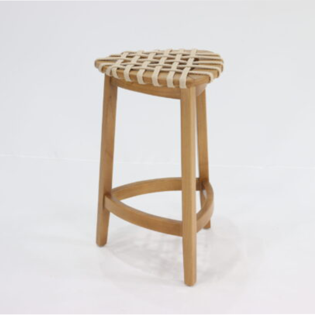 Banqueta Siriú Artesanal em Corda Náutica Personalizável