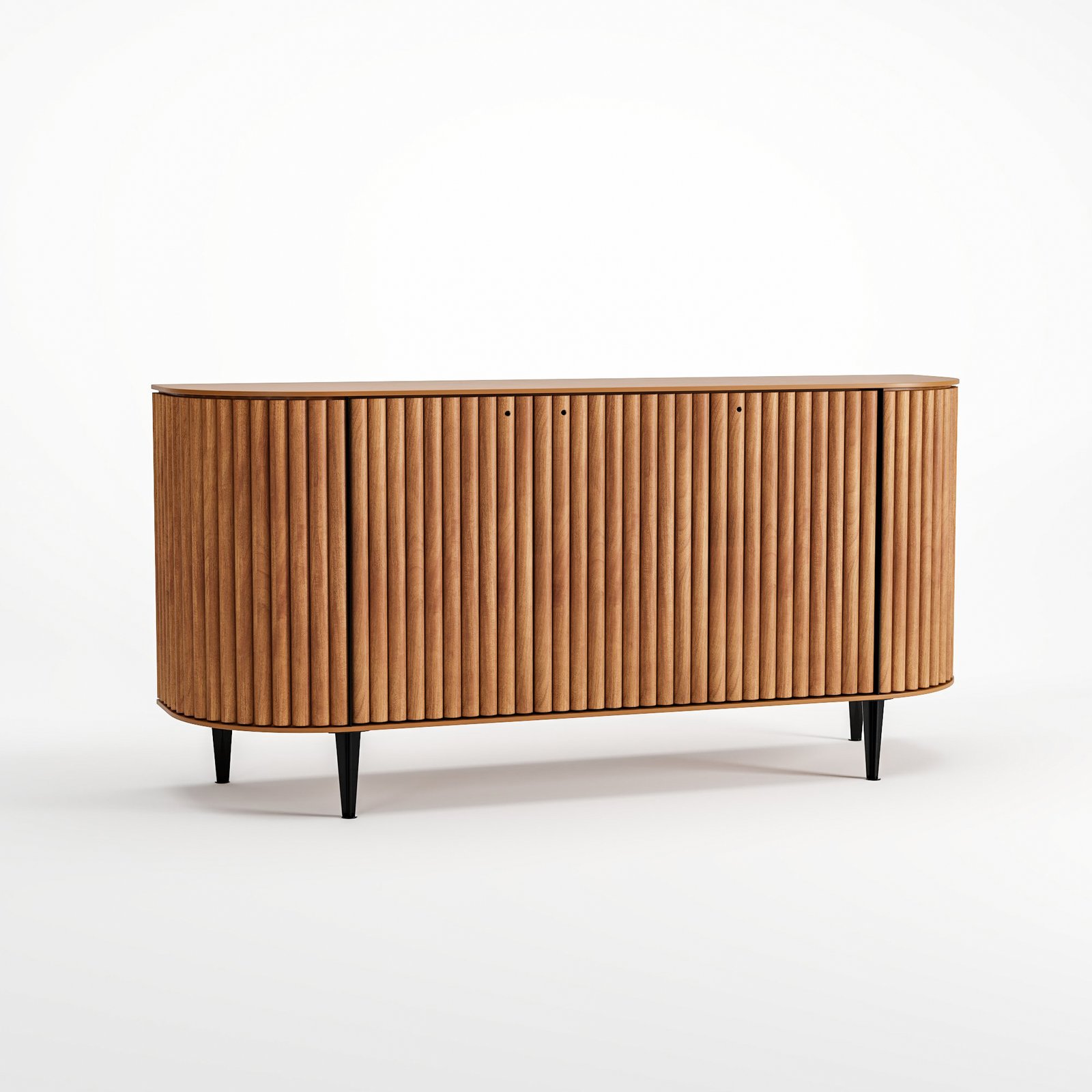 Buffet Radiato em Madeira Jequitibá com Lâminas Naturais