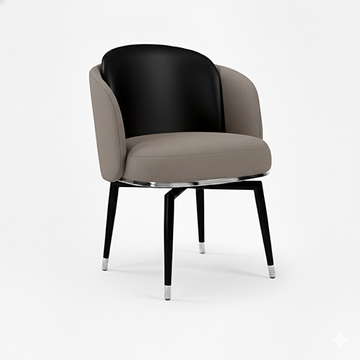 Cadeira Escal Hug fixa em inox