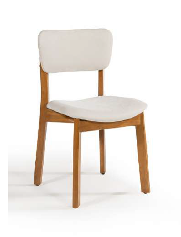 Cadeira Frame em Madeira Maciça com Revestimento Personalizável