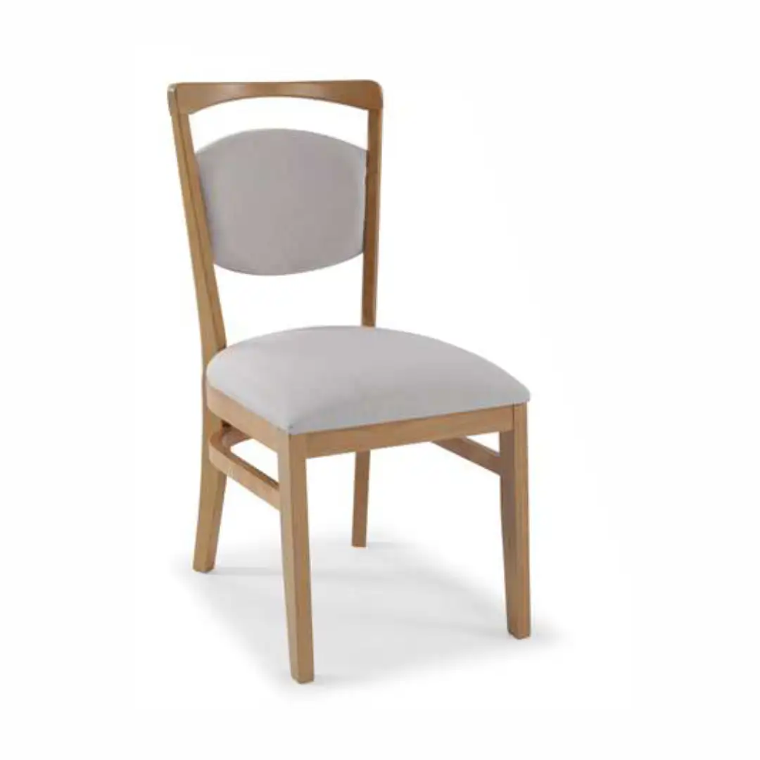 Cadeira Estofada em Madeira Maciça Design Moderno