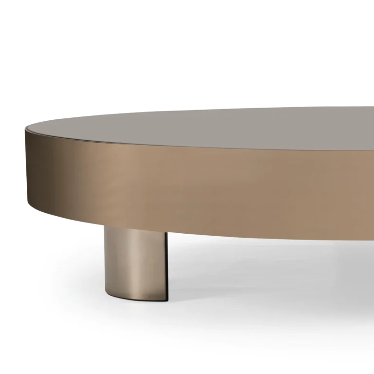 Mesa de Centro Ronda em Aço Inox