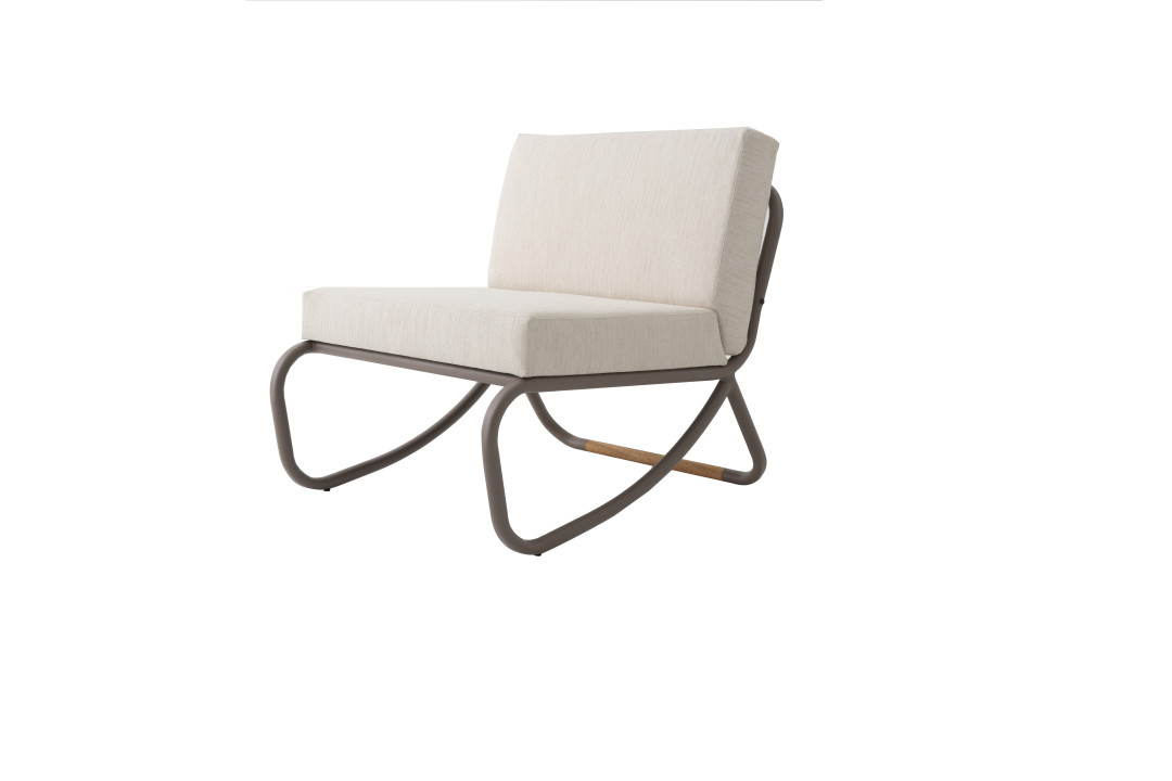 Poltrona Breeze Outdoor em Alumínio e Madeira