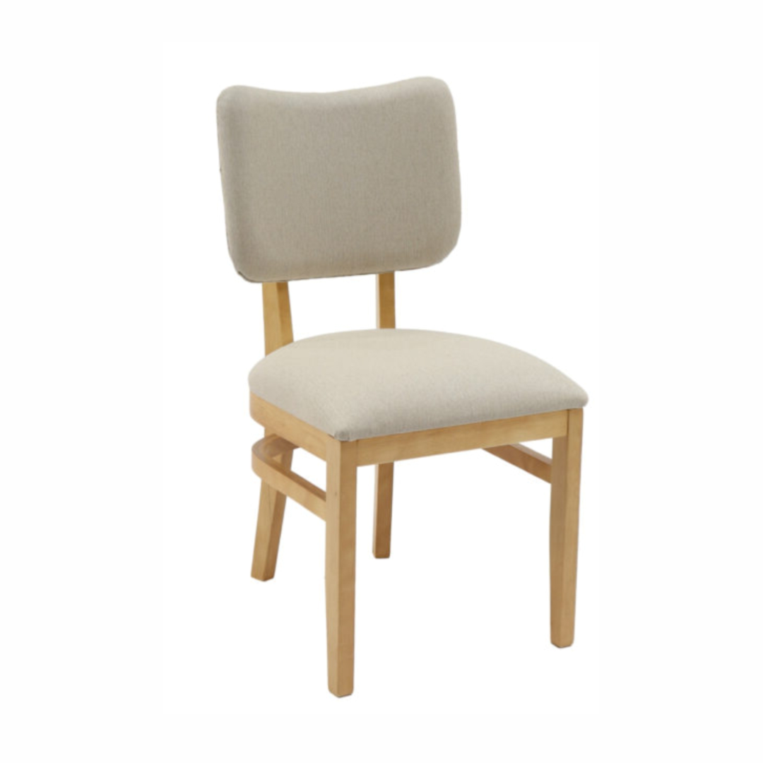 Cadeira Estofada Laura em Madeira Maciça