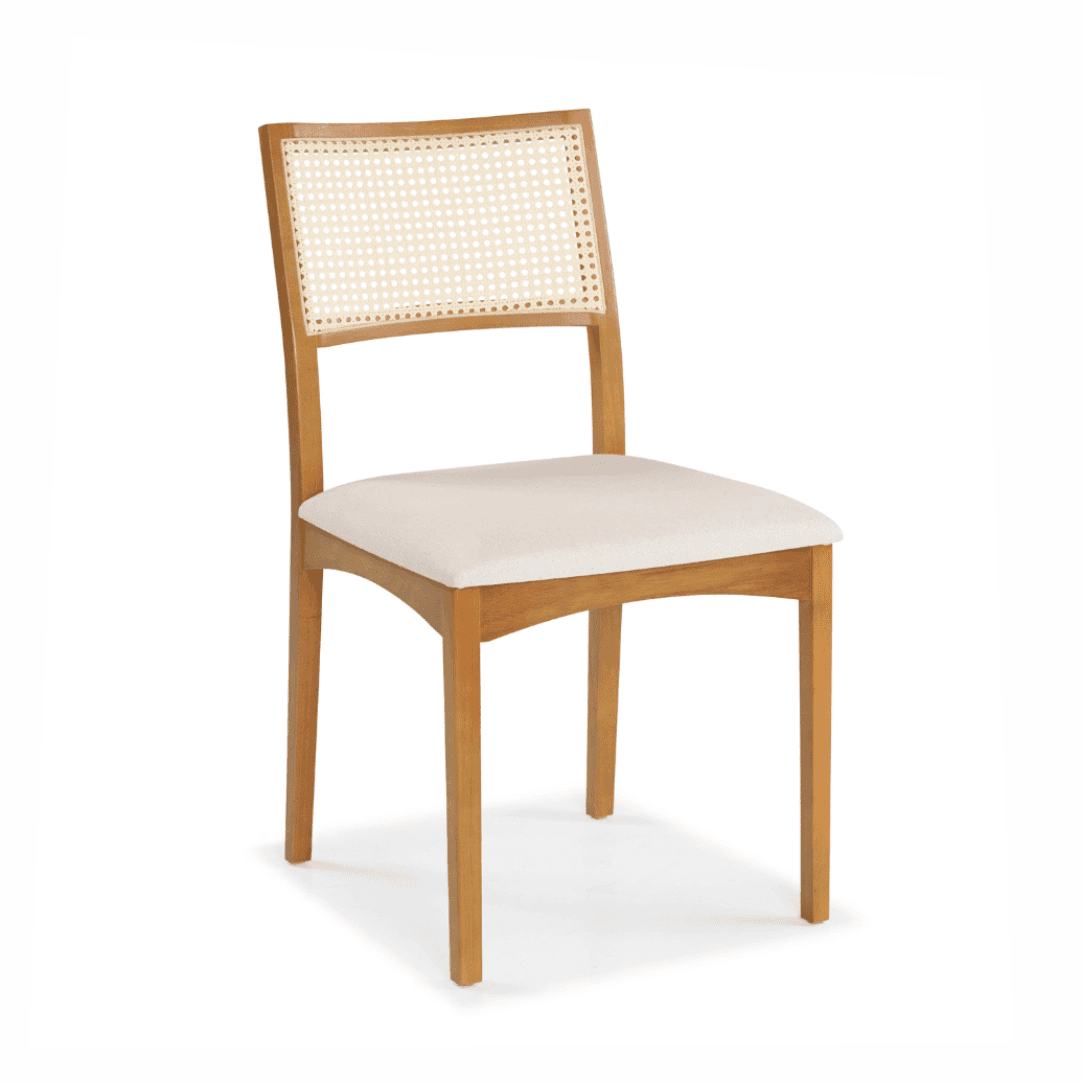 Cadeira Modena com Encosto em Tela Portuguesa Trançada à Mão